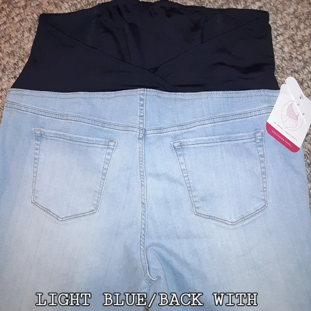 NEW MATERNITY LIGHT BLUE JEGGINS/JEANS - Picture 5 of 6
